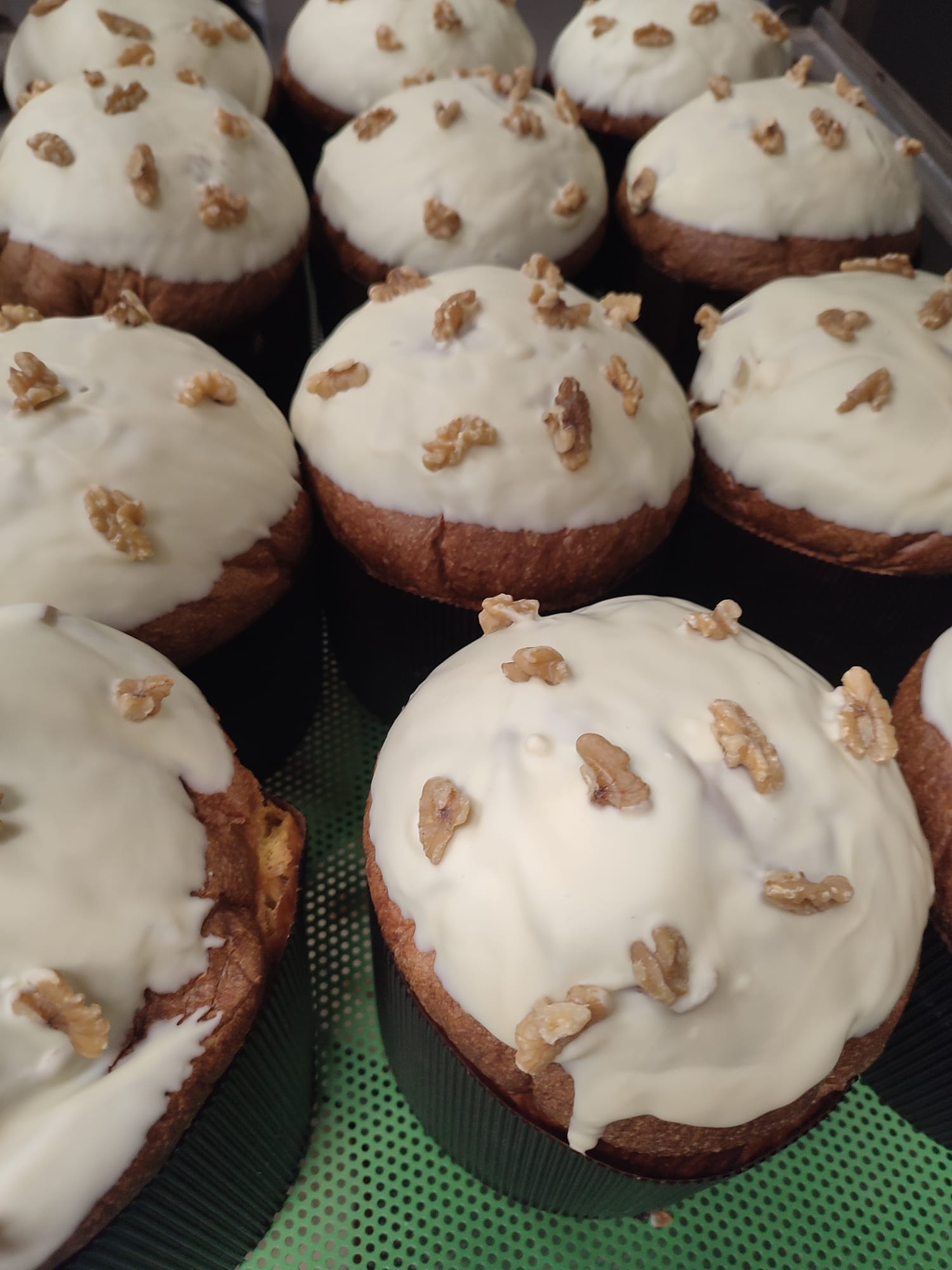 Panettone Artigianale alle Albicocche con Copertura di Cioccolato Bianco e Noci - immagine 2