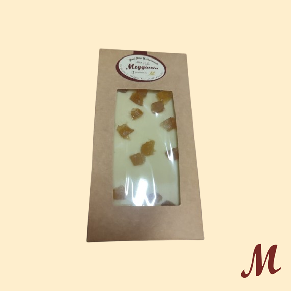 Tavoletta cioccolato bianco e limone candito